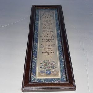 Rectangle frame decoration the best things in life are free